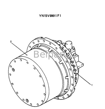 قطع غيار حفارة Sk200-6e محرك هيدروليكي نهائي لكوبيلكو YN15V00011F1 YN15V00011F3 YN15V00011F4