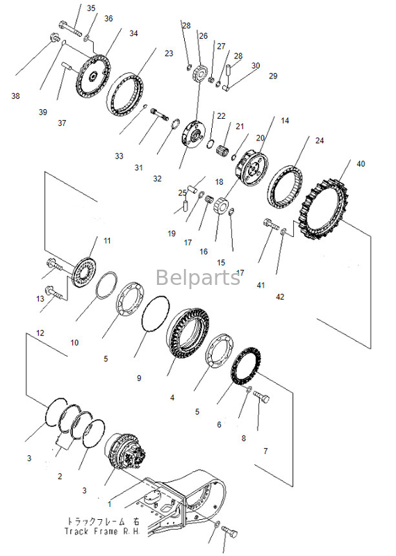 21M-27-00041 Travel Motor Assy Excavator PC600-8 PC650-8MO PC600-8MO Final Drive لكوماتسو