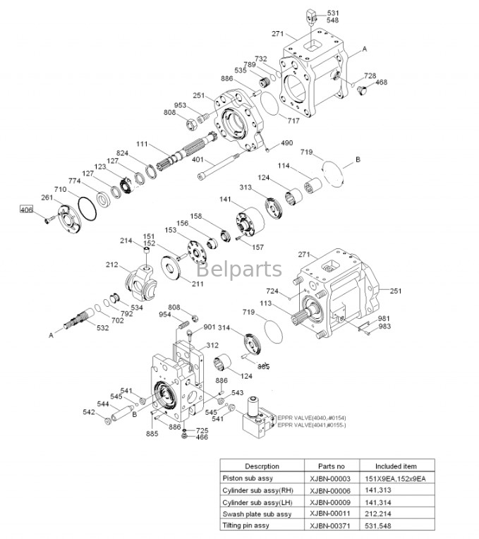 مضخة الحفر الرئيسية R290 R300 R305 R350-5-7 مضخة هيدروليكية 31N8-10010 31N8-10050 لـ Hyundai