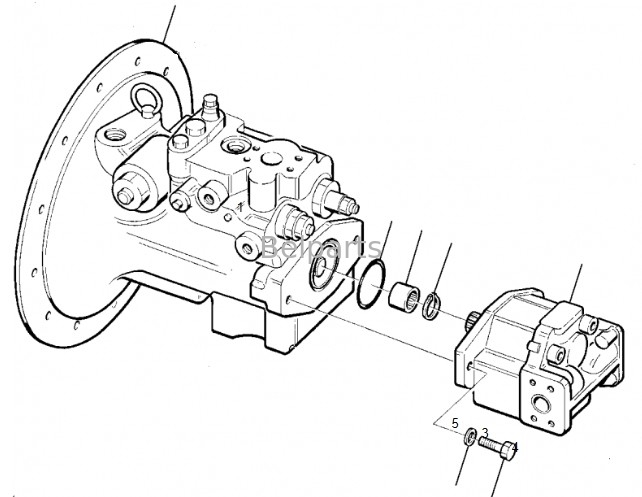 مضخة الحفر الهيدروليكية PC75-1 PC75R-2 المضخة الرئيسية 708-1W-01310 لـ Komatsu