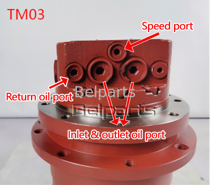 TM03 أجزاء الحفر MAG18VP-230 MAG18VP-350 يانمار B22 B25V B37V B27 VIO30 محرك القيادة النهائي