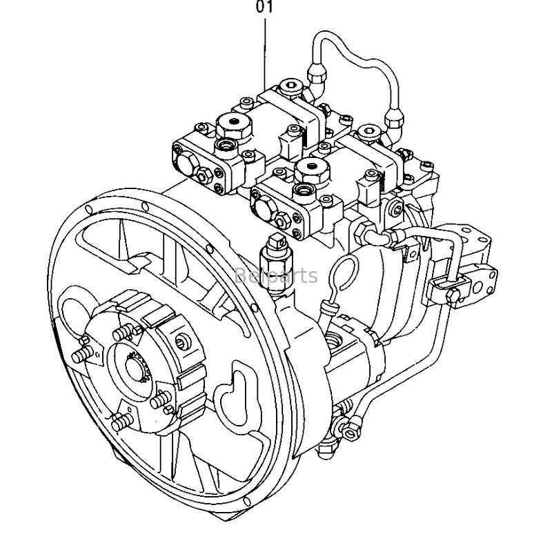 EX200-5 EX210-5 EX220-5 EX230-5 مضخة هيدروليكية رئيسية لجزء احتياطي حفر هيتاشي 9150726 9152668 9151945 9155142 HPV0102 HPV102 مضخة البستون المحوري