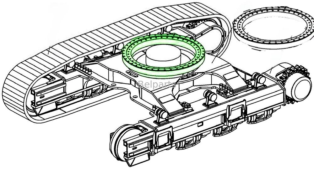 محمل دوران SK250-6E لقطع غيار حفارات كوبيلكو LQ40FO0005F1 حلقة دوران حلقة تأرجح