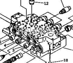 صمام التحكم الرئيسي لـ KOMATSU PC1000-1 PC1000LC-1 PC1000SE-1 PC1000SP-1 قطع غيار الحفار 709-15-91302 709-15-91301 709-14-91303 709-14-91302 709-14-91301 موزع هيدروليكي