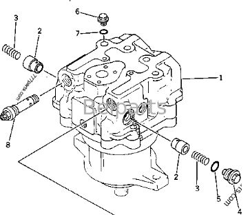 المحرك الهيدروليكي المتأرجح لـ PC1000-1 PC1000LC-1 PC1000SE-1 PC1000SP-1 كوماتسو الحفارة الجزء 706-77-01131 706-77-01130 جهاز محرك السلو