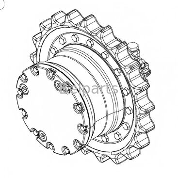 John Deere 15 Final Drive Mini Excavator Part AT111860 AT111858 مخفض محرك السفر
