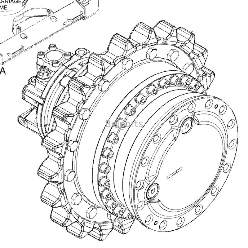 جون ديير 690E LC 690ELC محرك الحفر النهائي جزء AT147222 AT147221 محرك الحركة الهيدروليكي