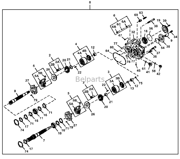 John Deere 470G LC 470 P-Tier المضخة الهيدروليكية الرئيسية 4699645 PG202165 Fit أجزاء الحفار BELPARTS