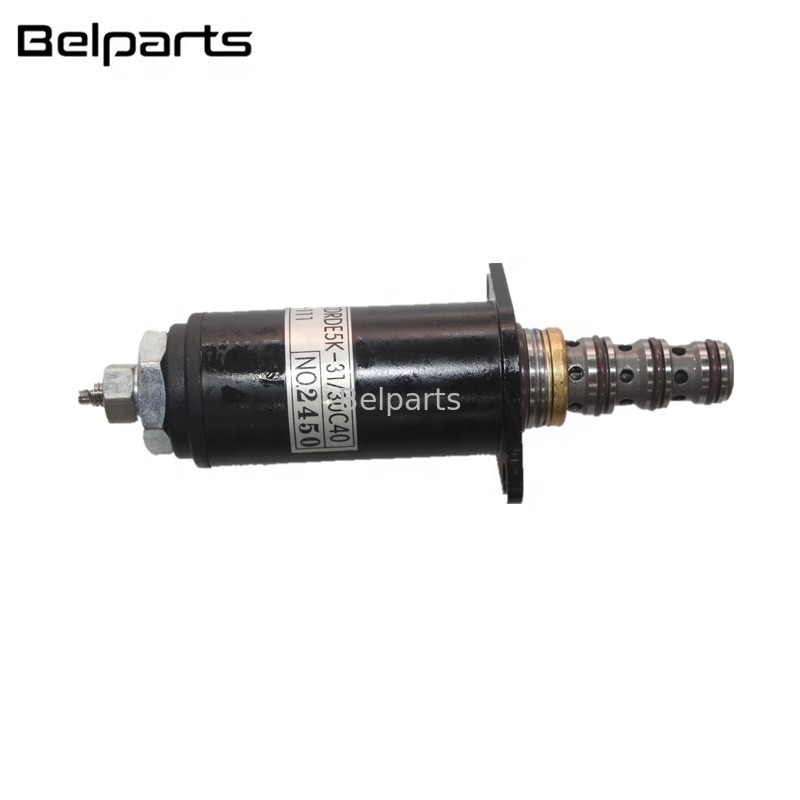 حفارة SK200-6 SK200-8 SK200-6E SK230-6E قطع غيار كهربائية YN35V00018F2 YN35V00041F1 الملف اللولبي للمضخة الهيدروليكية