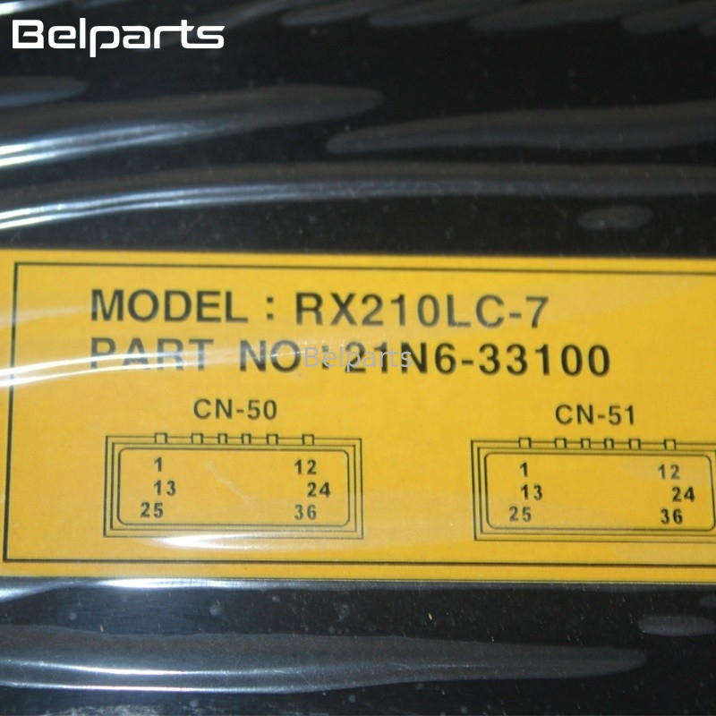 قطع غيار حفارة Belparts RX210LC-7 وحدة تحكم حفارة 21N6-33100 لوحة الكمبيوتر