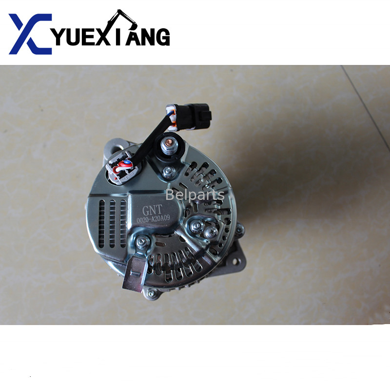 Belparts Excavator Alternator PC200-7 PC200-8 PC200-6 مولد 600-861-3420 600-821-6130 101211-7960 المحرك 6D107