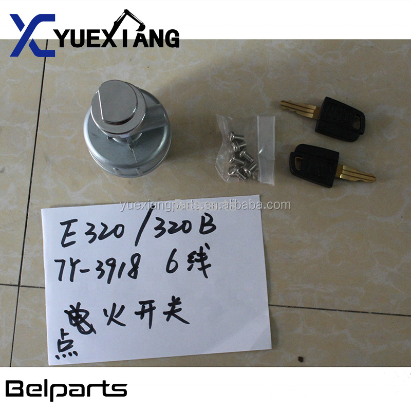 Belparts Excavator 307308C 312320320C Electric 6 Lines Switch Group بدء التشغيل الحراري E320B E320C 7Y-3918 Ignition Starter