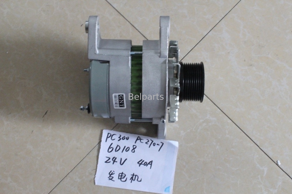 أجزاء حفارة Belparts PC300-6 PC270-7 PC300-5 PC300-7 محرك المولد 6D108 600-821-6160 0-33000-6511 مولد