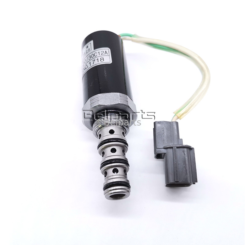 أجزاء حفارة هيدروليكية صغيرة SK200-5 12A-101 12A-111 G24D12 G24Y12 صمام الملف اللولبي للمضخة الرئيسية