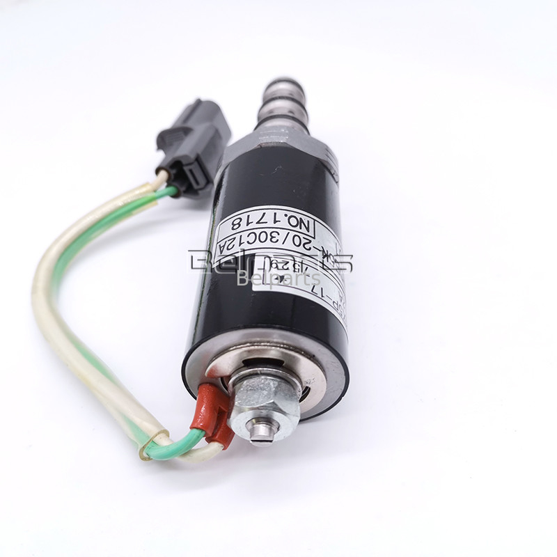 أجزاء حفارة هيدروليكية صغيرة SK200-5 12A-101 12A-111 G24D12 G24Y12 صمام الملف اللولبي للمضخة الرئيسية